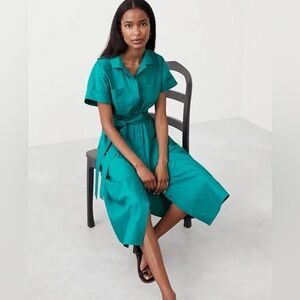 NWT Banana Republic Teal Shirt Dress 👗💙🩵💚